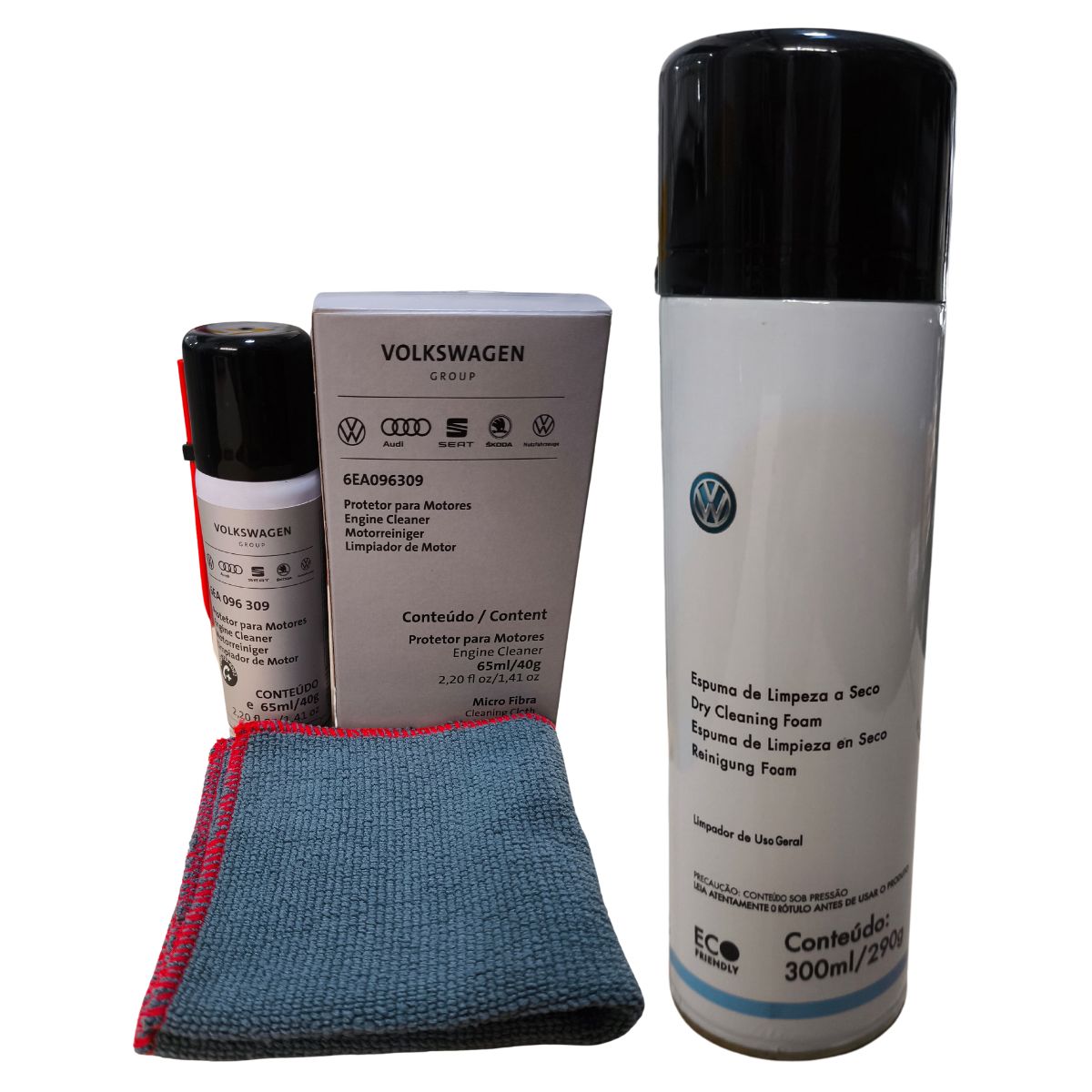 Kit Limpeza A Seco E Verniz Protetor Para Motores Original Volkswagen