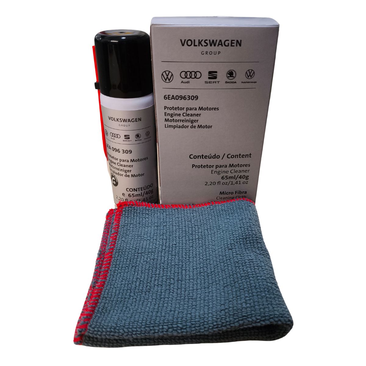 Kit Limpeza A Seco E Verniz Protetor Para Motores Original Volkswagen