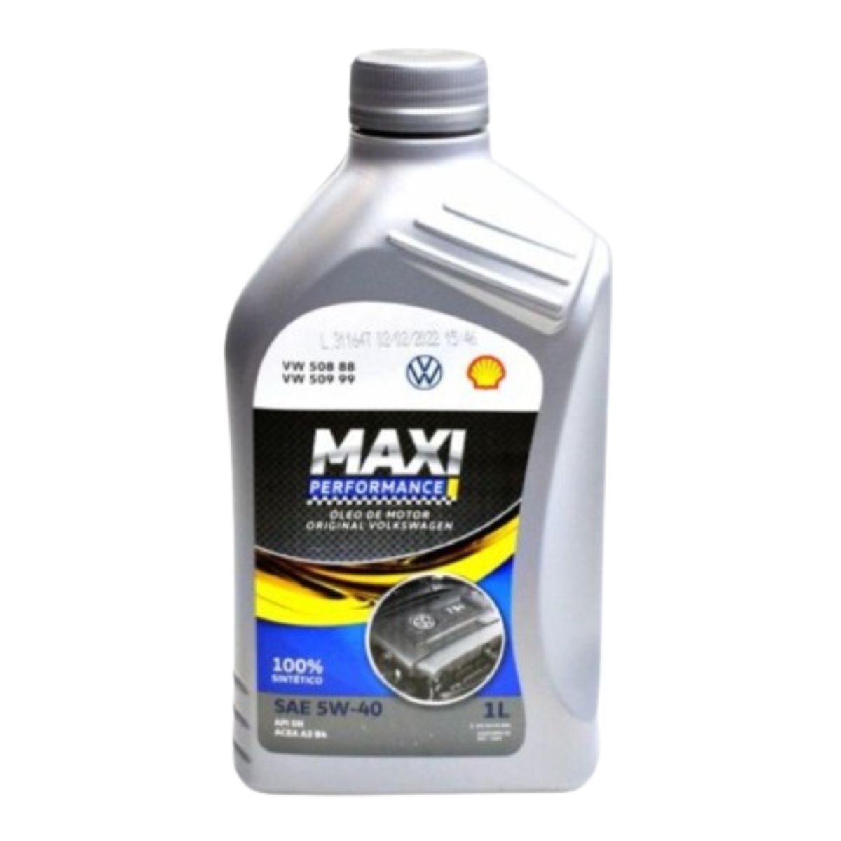 Kit 4 Litros De Óleo Lubrificante Do Motor 5W40 Original Volkswagen