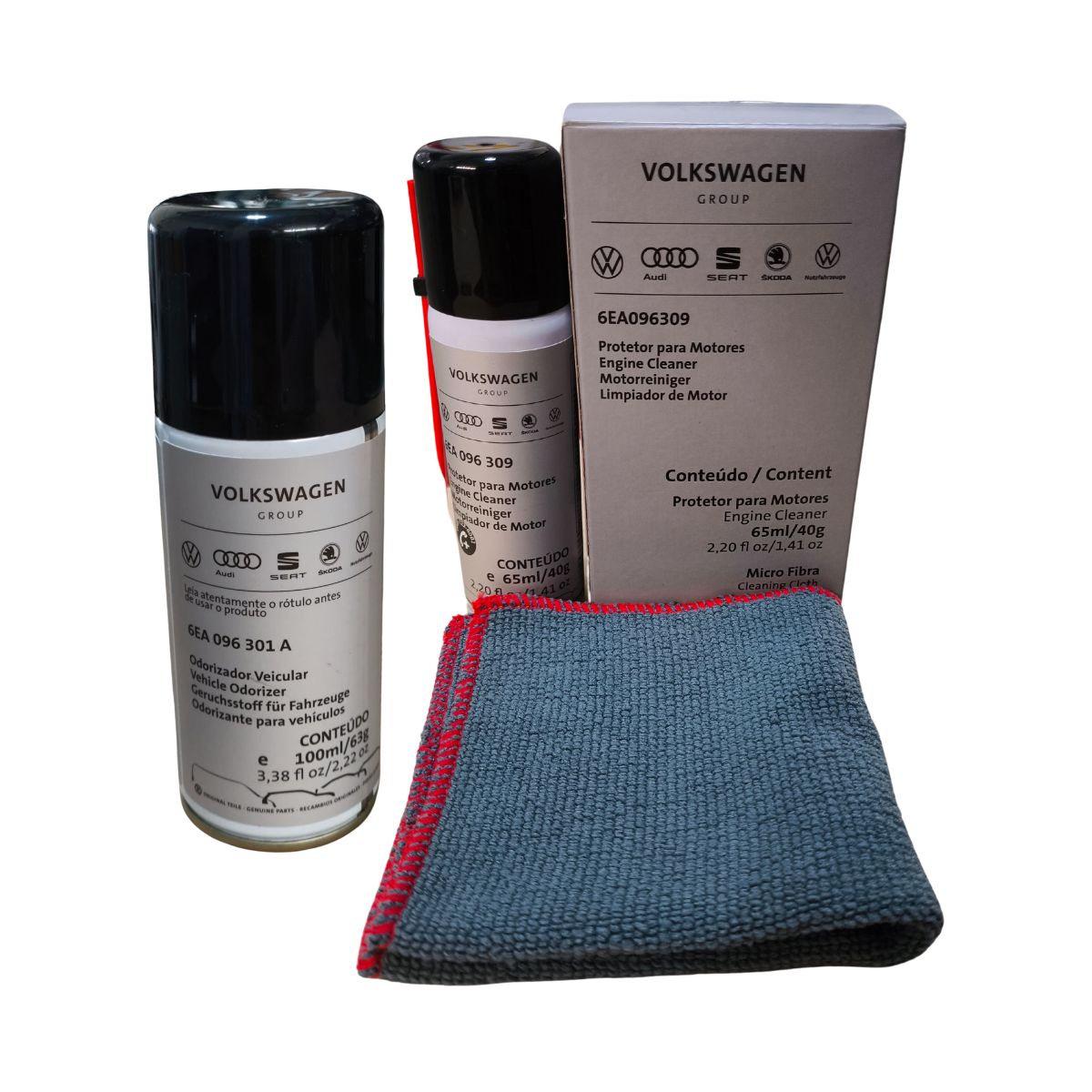 Kit Odorizador Veicular e Verniz Protetor Para Motor